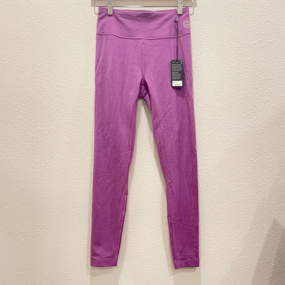 NWT! ALLBIRDS Lux Purple Natural Leggings Carbon Footprint!